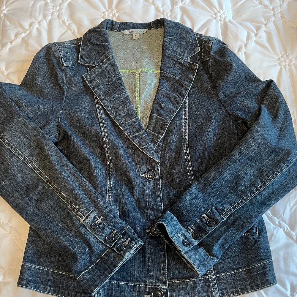 CAbi Lucy Fitted Denim Jacket